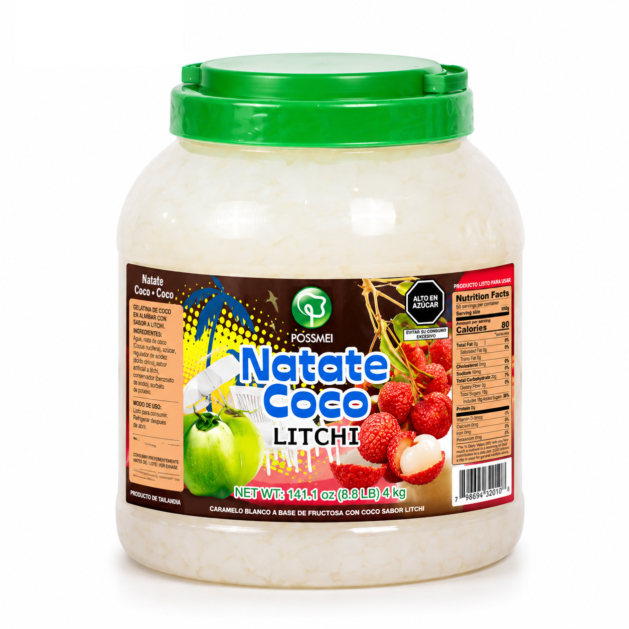 Jelly de coco para bebidas