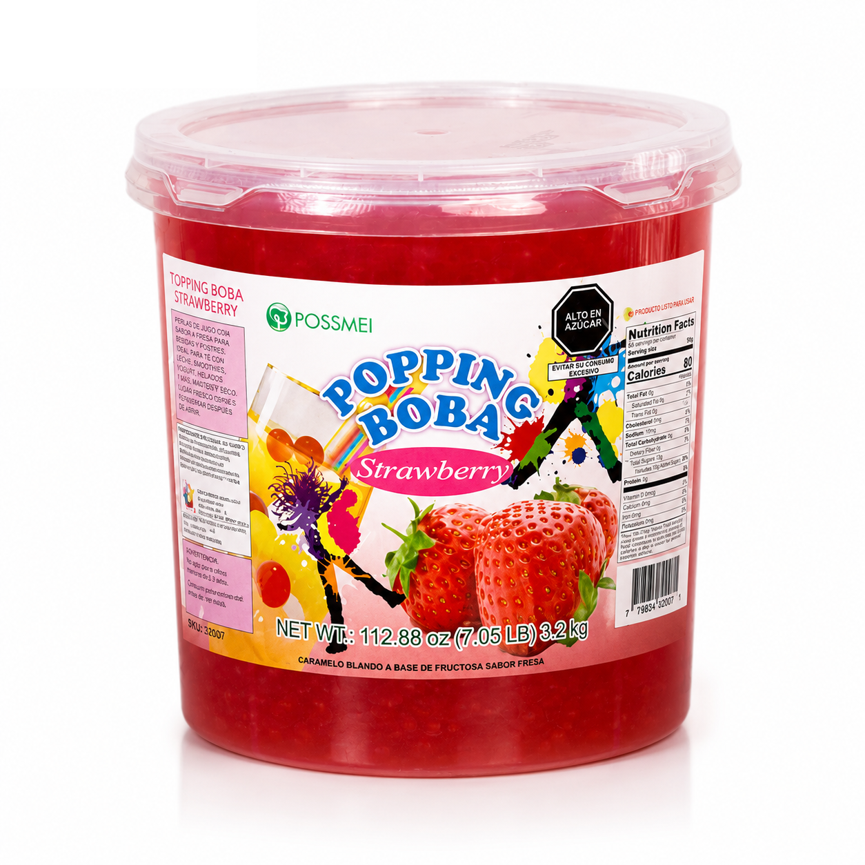 Popping boba de fresa Possmei